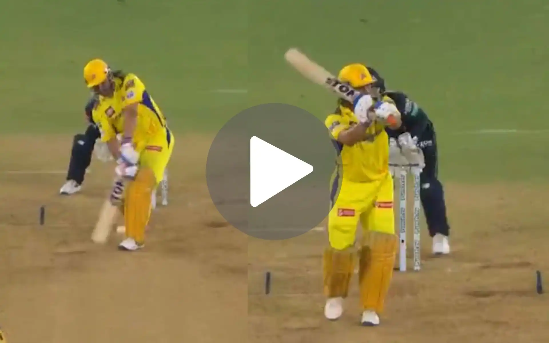 [Watch] MS Dhoni Turns On Vintage Mode With Helicopter Shot Vs Rashid Khan